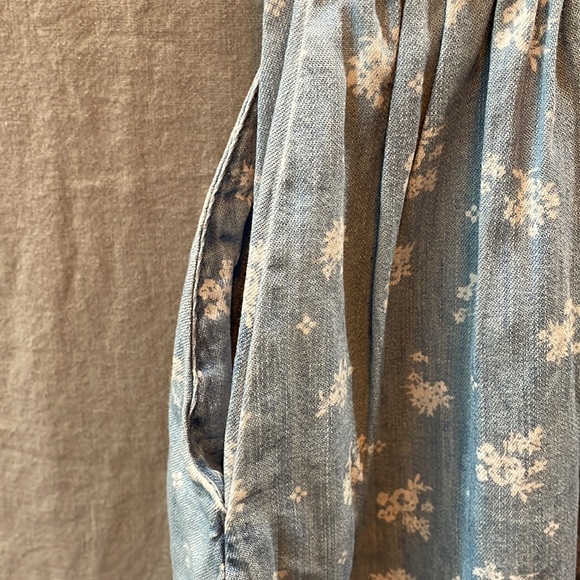 So Blue Floral Denim Dress - Picture 5 of 5